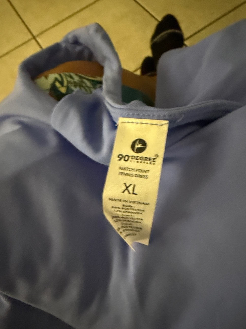 Periwinkle Racerback Performance Tank Top - Picture 3 of 4